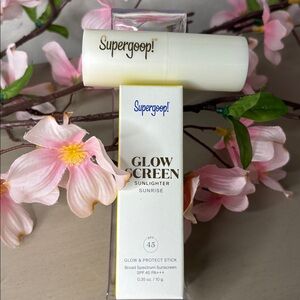 Supergoop! Glow Screen Sunlighter Glow & Protect Stick SPF 45 0.35 oz Sunrise